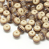 Transparent Stripe Resin Beads RESI-S345-6mm-08-1