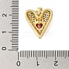 Rack Plating Brass & Cubic Zirconia Pendants KK-S372-14G-3