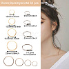 Craftdady 64Pcs 8 Styles 304 Stainless Steel Linking Ring STAS-CD0001-19-3