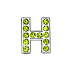 Glass Rhinestone Slide Charms PALLOY-TAC0018-02-H-1