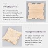Natural Solid Wood Carved Onlay Applique Craft WOOD-FH0001-35-5