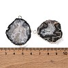 Imported Natural Geode Agate Big Pendants G-G895-08S-01-3