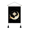 New Moon and Girl Hanging Tapestry Starry Sky Background Wall Living Room Bedroom Hanging Painting Can PW-WGFDEFE-02-1