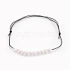 Adjustable Natural Pearl Beaded Necklaces NJEW-JN02305-01-1