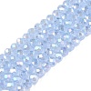 Electroplate Glass Beads Strands EGLA-A044-J4mm-B03-1