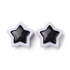 Two-tone Acrylic Beads OACR-U003-07-1