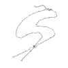 304 Stainless Steel Slider Necklace Makings AJEW-JB01265-02-1