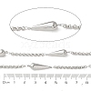 304 Stainless Steel Teardrop Link Chains CHS-Z004-08P-3