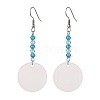 Blank Acrylic Dangle Earrings EJEW-JE05665-02-1