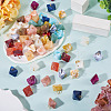 60Pcs 15 Colors Rhombus Acrylic Pendants PALLOY-TAC0284-5