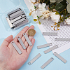 40Pcs 201 Stainless Steel Pendants STAS-DC0016-30B-3