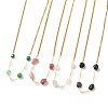 Nuggets Natural Gemstone Beaded Necklaces NJEW-JN03200-1-1