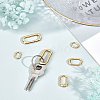 SUNNYCLUE 6Pcs 3 Style Brass Spring Gate Rings DIY-SC0019-62-4