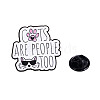 Word & Cat Alloy Enamel Pin Brooch JEWB-E035-03EB-04-1