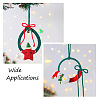 Crafans 3Pcs 3 Style Christmas Theme Cotton Weave Pendant Decorations Sets HJEW-CF0001-12-6