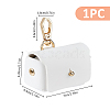 PU Imitation Leather Wedding Ring Pouch ABAG-WH0038-45C-2