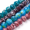 Handmade Lampwork Beads Strands LAMP-F014-G-1