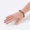 Natural Unakite Stretch Bracelets BJEW-JB03681-02-3