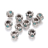 Antique Silver Plated Alloy European Beads MPDL-L030-M04-AS-1