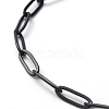 304 Stainless Steel Paperclip Chain Bracelets BJEW-O186-02EB-3