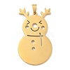 Christmas Theme 304 Stainless Steel Pendants STAS-Q005-01G-02-1