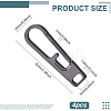 Titanium Alloy Zipper Pull Tabs PALLOY-WH0048-33A-2