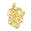 Halloween Theme Rack Plating Brass Pendants KK-Z067-18G-04-1