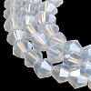 Imitation Jade Electroplate Glass Beads Strands EGLA-F029-J4mm-A05-3