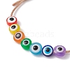 Resin Evil Eye Braided Bead Bracelet BJEW-JB09960-3