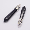Synthetic Blue Goldstone Big Pointed Pendants LS-G-D860-C29-P-1
