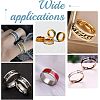 Unicraftale 16Pcs 8 Size 201 Stainless Steel Grooved Finger Ring for Men Women RJEW-UN0002-37-7