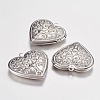 Tarnish Resistant 316 Stainless Steel Locket Pendants STAS-G168-06P-1