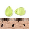 Spray Painted Natural Freshwater Shell Teardrop Charms SHEL-K006-47A-3