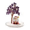 Christmas Natural Amethyst Chips Tree Decorations DJEW-K028-02D-1