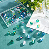  50Pcs 5 Colors Painted Acrylic Beads OACR-NB0001-47-4