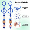 Spritewelry 5Pcs Alloy and Brass Bar Beadable Keychain for Jewelry Making DIY Crafts DIY-SW0001-15A-3