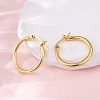 Brass Hoop Earrings for Women EJEW-I270-13A-G-3