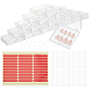   15Pcs Transparent Plastics Hand-wearing Armor Storage Case MRMJ-PH0001-78-7