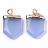 Faceted Glass Pendants G-N326-35-2