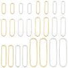 BENECREAT 24Pcs 12 Style Brass Linking Rings KK-BC0009-50-1