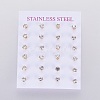 304 Stainless Steel Stud Earrings EJEW-I229-03G-A-3