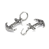 316 Surgical Stainless Steel Hoop Earrings EJEW-P274-17C-AS-2