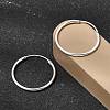 Brass Hoop Earrings EJEW-G474-01S-04-2
