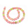 Natural Dyed Jade Beads Strands G-F601-A07-2