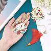 2Pcs 2 Style Brass Bookmarks AJEW-GF0002-94-3