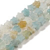 Natural Flower Amazonite Beads Strands G-G085-B09-01-1