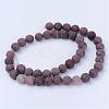 Natural Purple Aventurine Beads Strands G-Q462-10mm-15-2