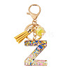 Alloy Resin Polygon Keychains KEYC-TADJ0002-03G-Z-1
