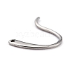 304 Stainless Steel Earring Hooks STAS-O146-05P-2