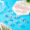 30Pcs UV Plating Acrylic Bead Caps PACR-TA0001-20C-5